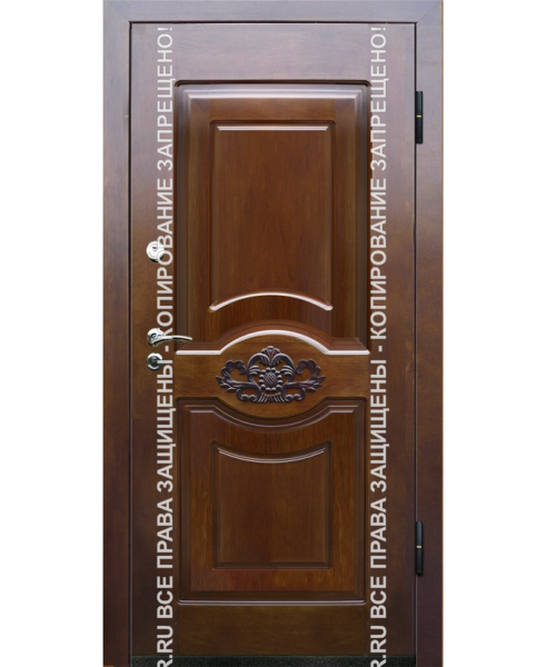 Стальная входная дверь МДФ панель с натуральным шпоном 1114 Стальная входная дверь МДФ панель с натуральным шпоном 1114