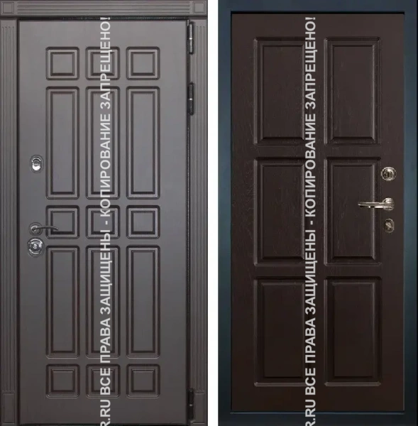 Дверь железная входная с терморазрывом МДФ 1918 Дверь железная входная с терморазрывом МДФ 1918